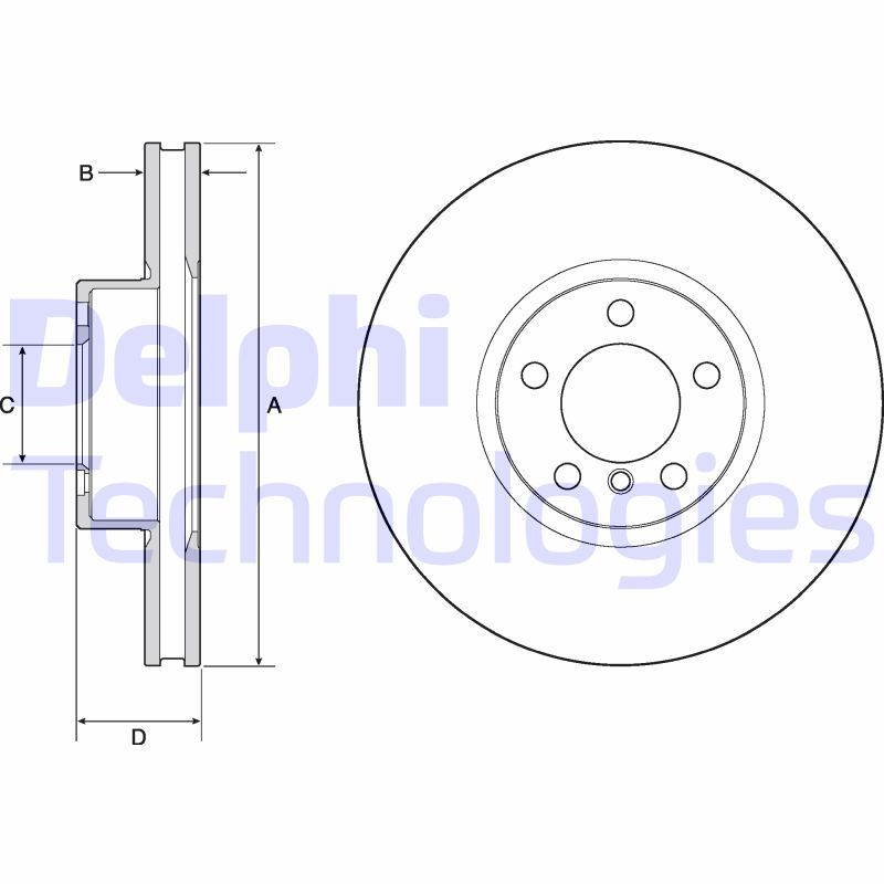 Remschijven Delphi Diesel BG9141C