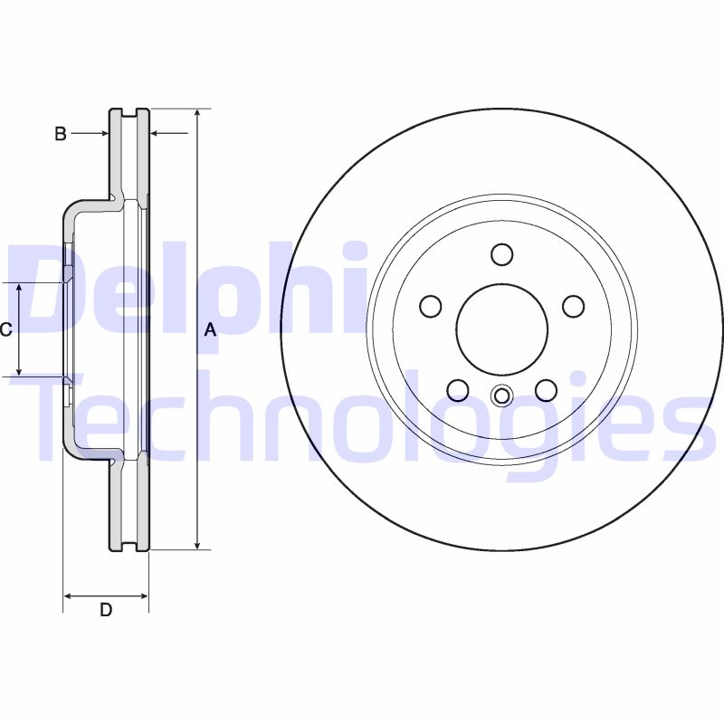 Remschijven Delphi Diesel BG9154C