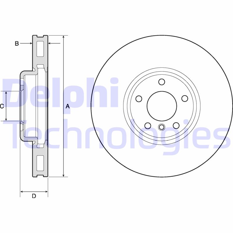 Remschijven Delphi Diesel BG9156C