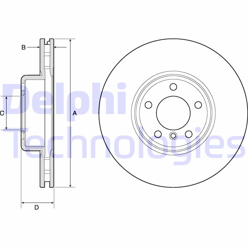 Remschijven Delphi Diesel BG9157C