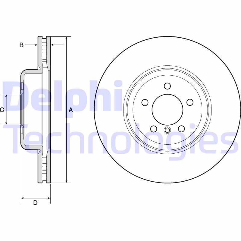 Remschijven Delphi Diesel BG9158C