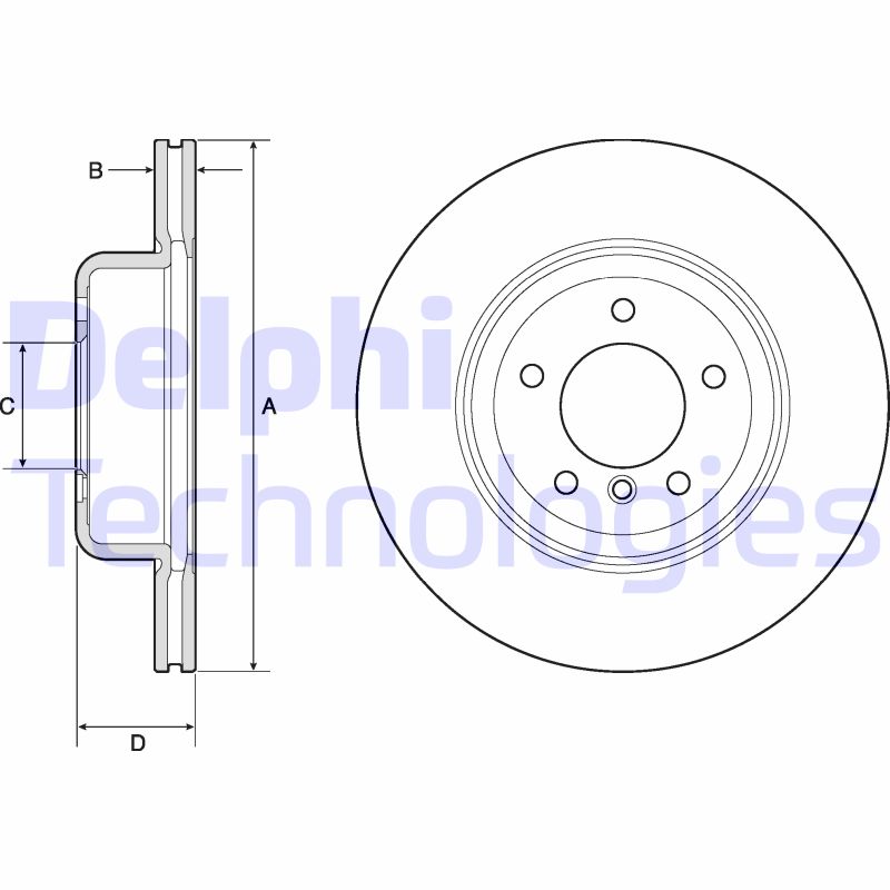 Remschijven Delphi Diesel BG9162C