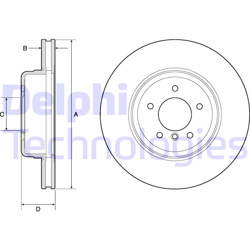 Remschijven Delphi Diesel BG9163C