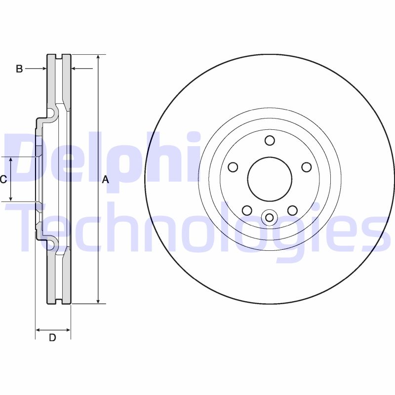 Remschijven Delphi Diesel BG9167C