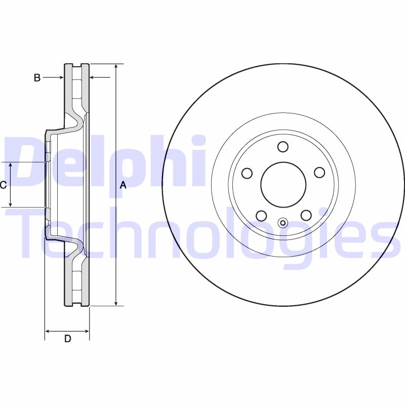 Remschijven Delphi Diesel BG9172C