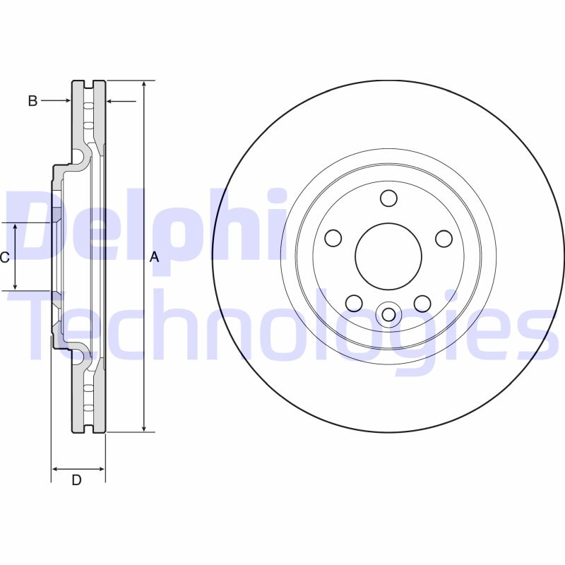 Remschijven Delphi Diesel BG9177C