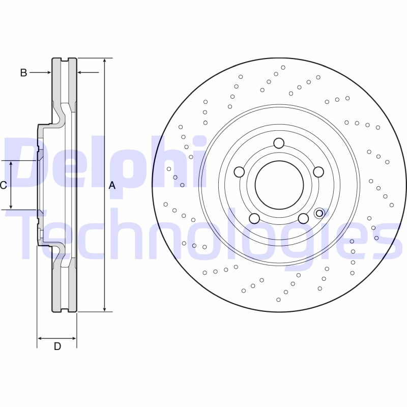 Remschijven Delphi Diesel BG9192C