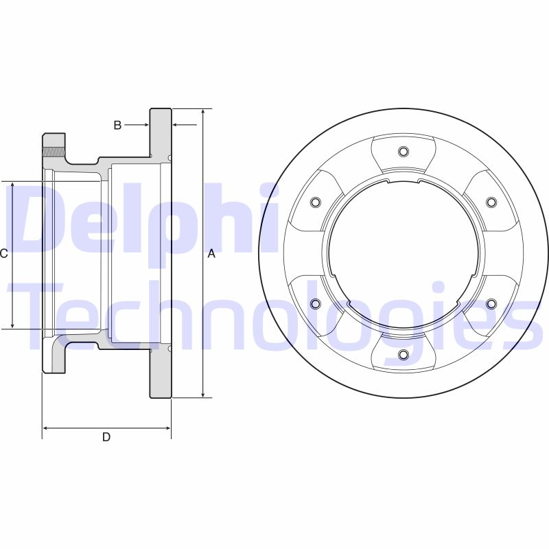 Remschijven Delphi Diesel BG9201