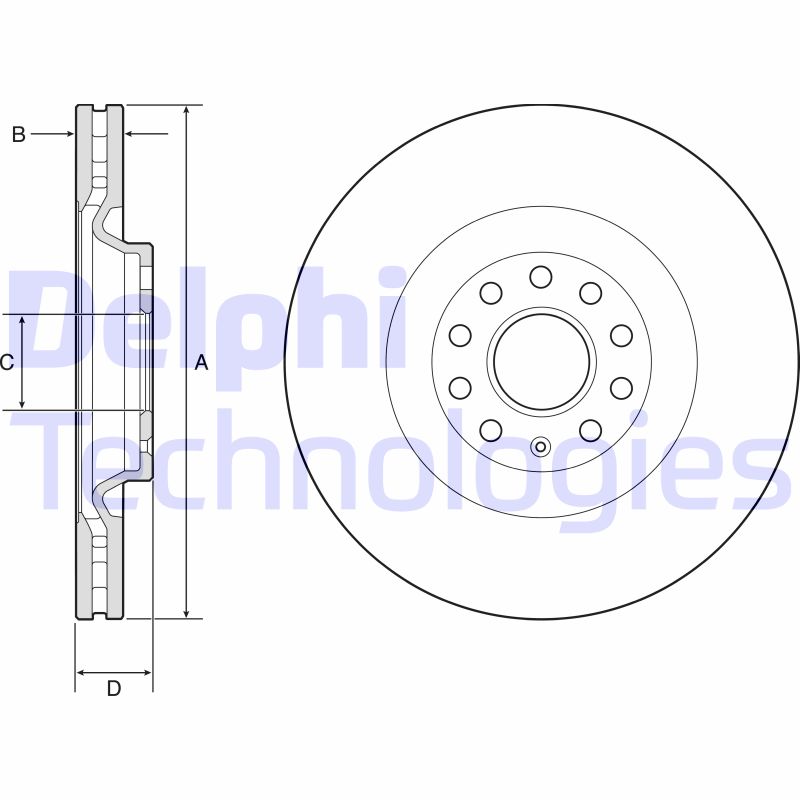 Remschijven Delphi Diesel BG9202C