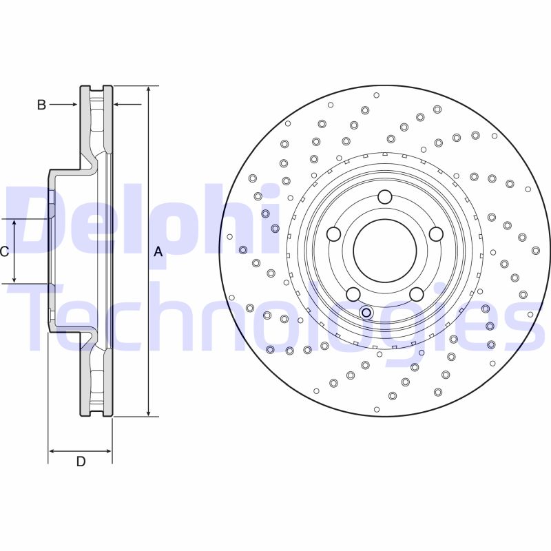 Remschijven Delphi Diesel BG9216C