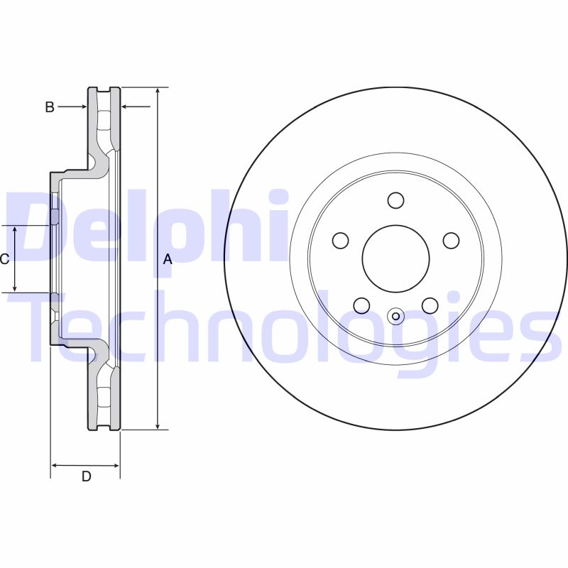 Remschijven Delphi Diesel BG9220C