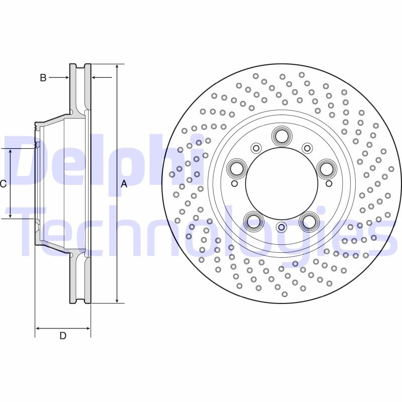 Remschijven Delphi Diesel BG9226C