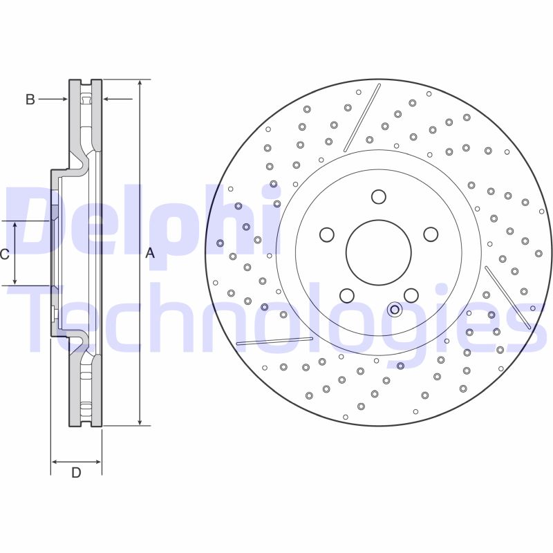 Remschijven Delphi Diesel BG9229C