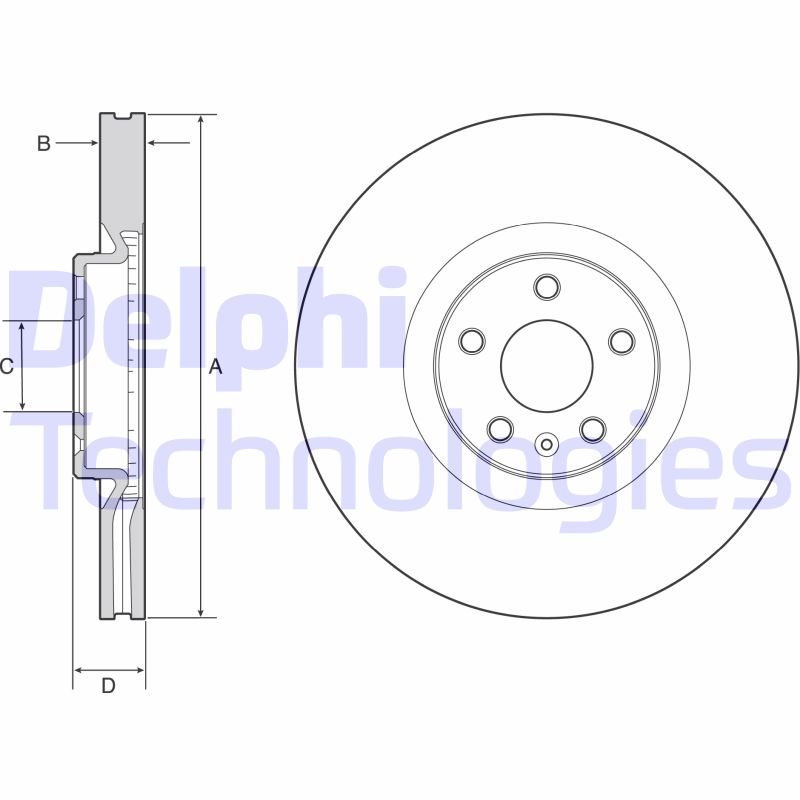 Remschijven Delphi Diesel BG9231C