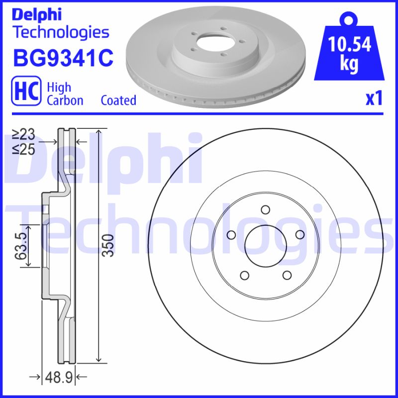 Remschijven Delphi Diesel BG9341C