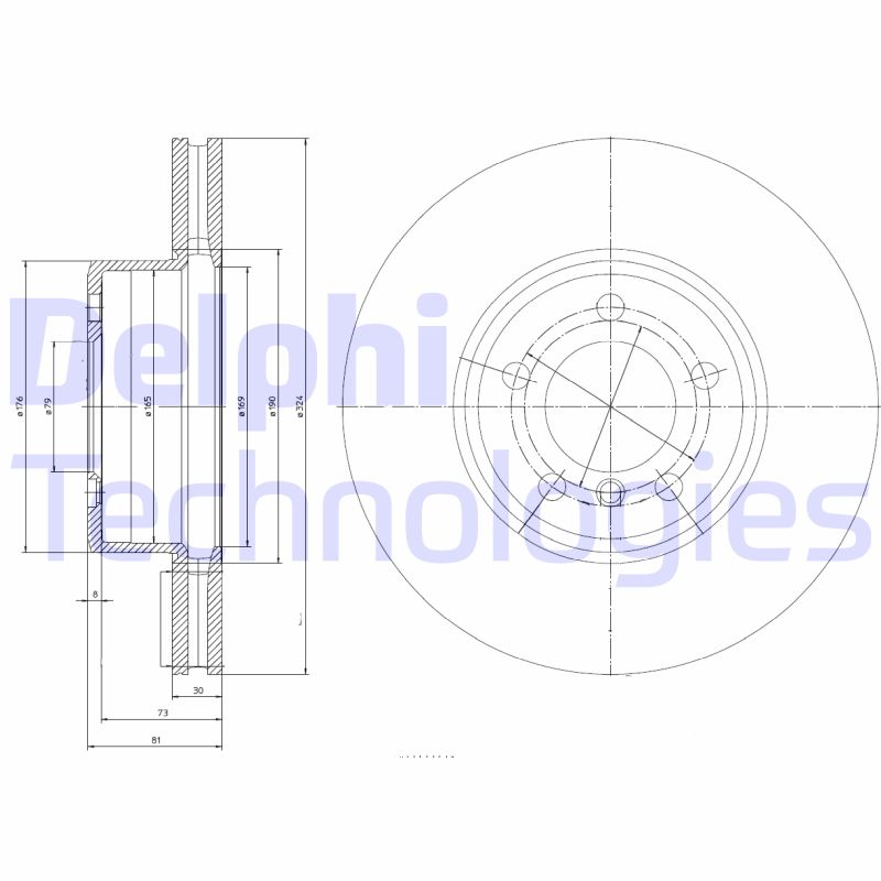 Remschijven Delphi Diesel BG9786
