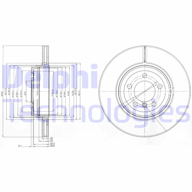 Remschijven Delphi Diesel BG9789