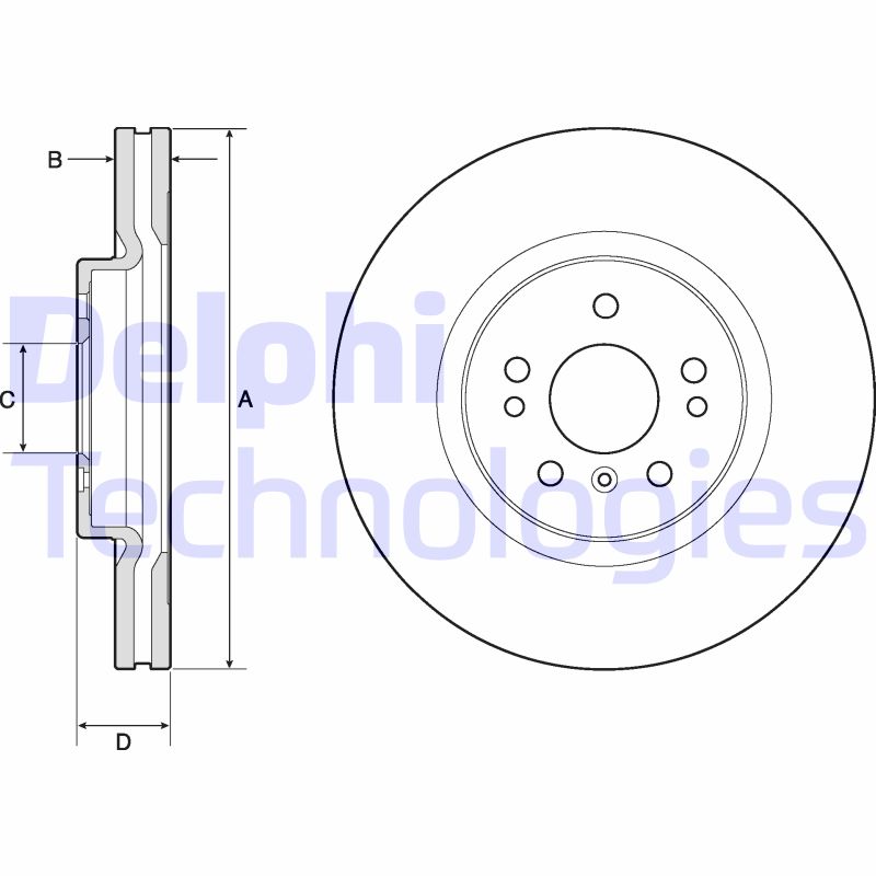 Remschijven Delphi Diesel BG9968