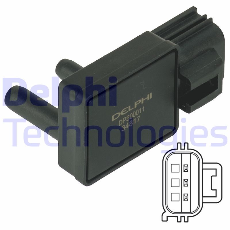 Uitlaatgasdruk sensor Delphi Diesel DPS00011