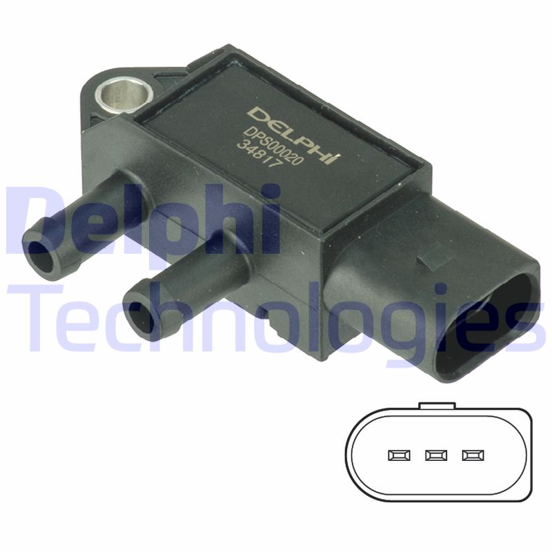 Uitlaatgasdruk sensor Delphi Diesel DPS00020