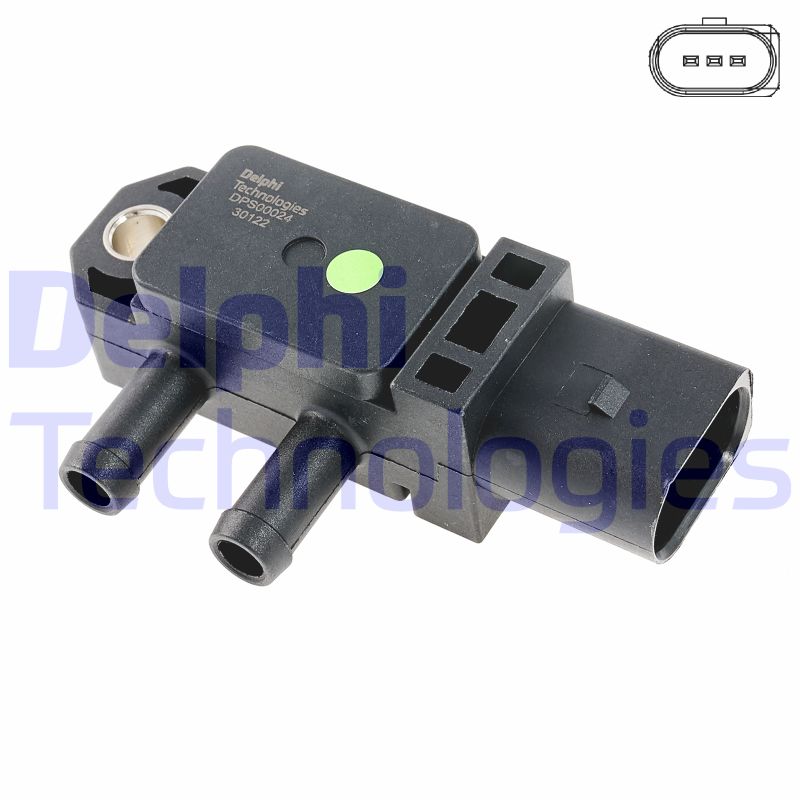 Uitlaatgasdruk sensor Delphi Diesel DPS00024-12B1