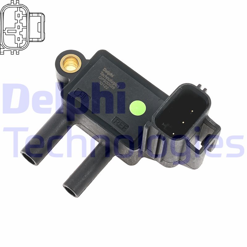 Uitlaatgasdruk sensor Delphi Diesel DPS00026-12B1