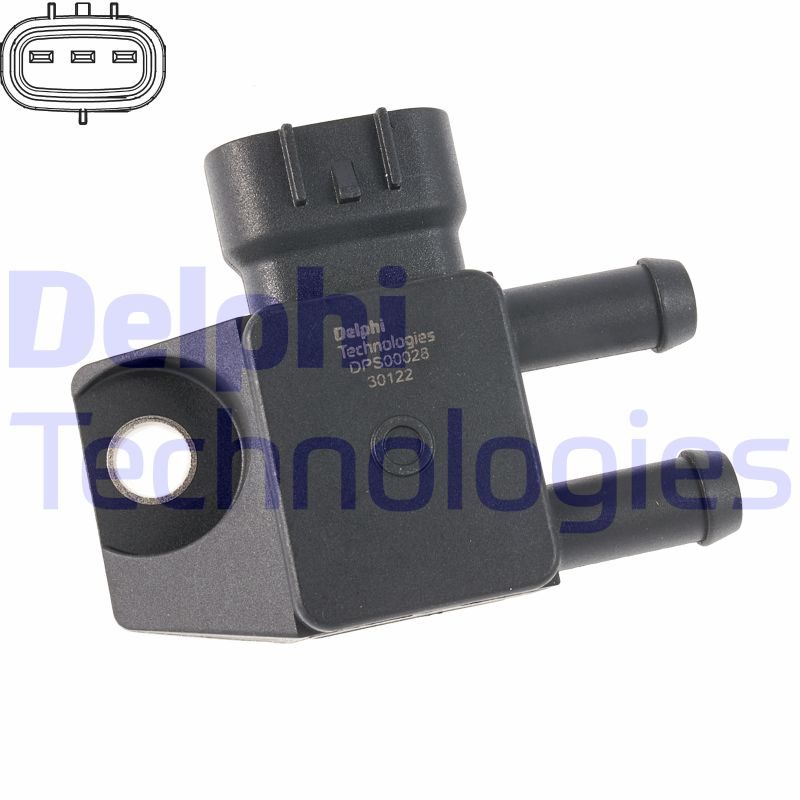 Uitlaatgasdruk sensor Delphi Diesel DPS00028-12B1