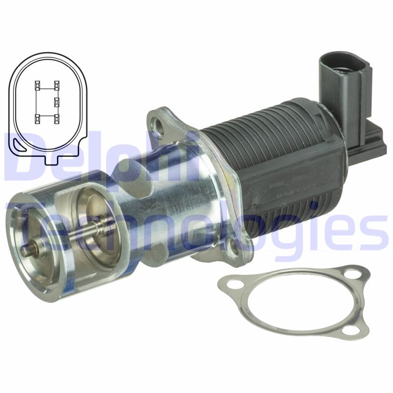 EGR-klep Delphi Diesel EG10402-12B1