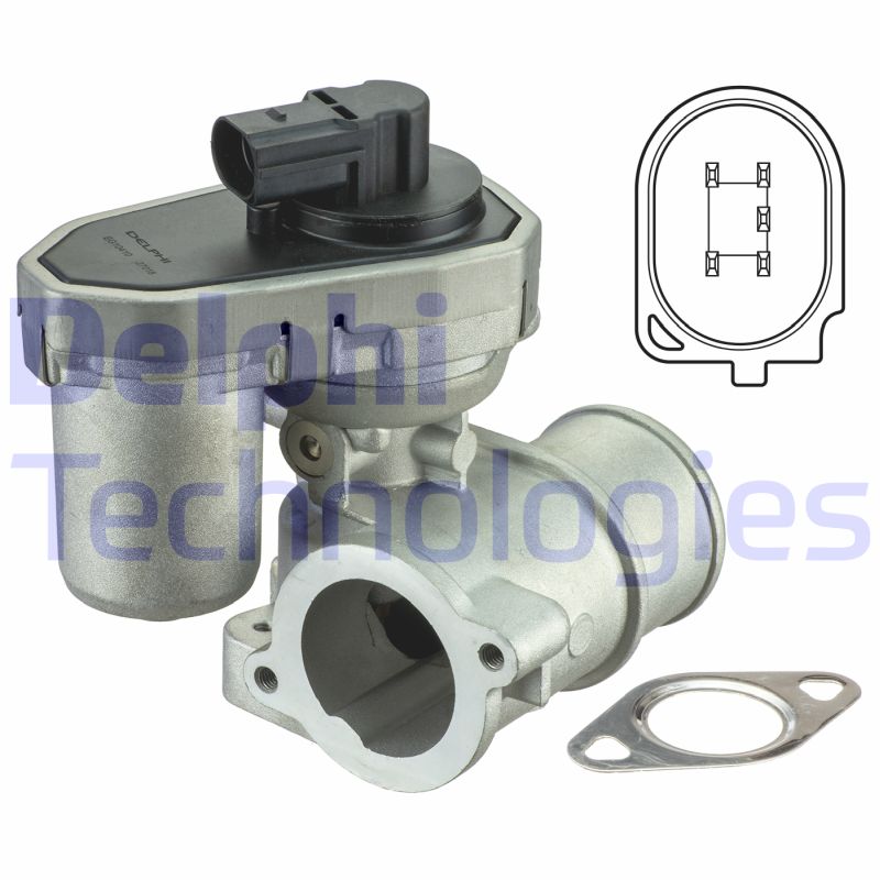 Delphi Diesel EGR-klep EG10410-12B1