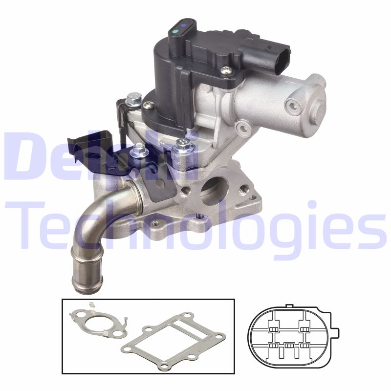 EGR-klep Delphi Diesel EG10613-12B1