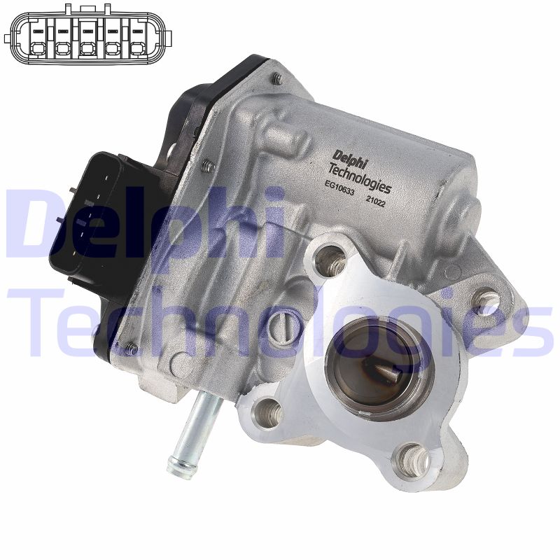 EGR-klep Delphi Diesel EG10633-12B1