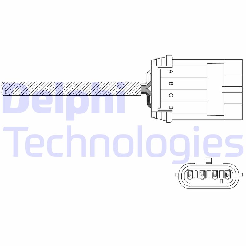 Lambda-sonde Delphi Diesel ES11049-12B1