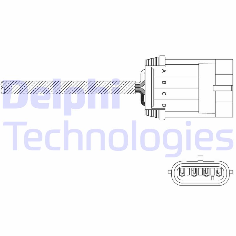 Lambda-sonde Delphi Diesel ES11061-12B1