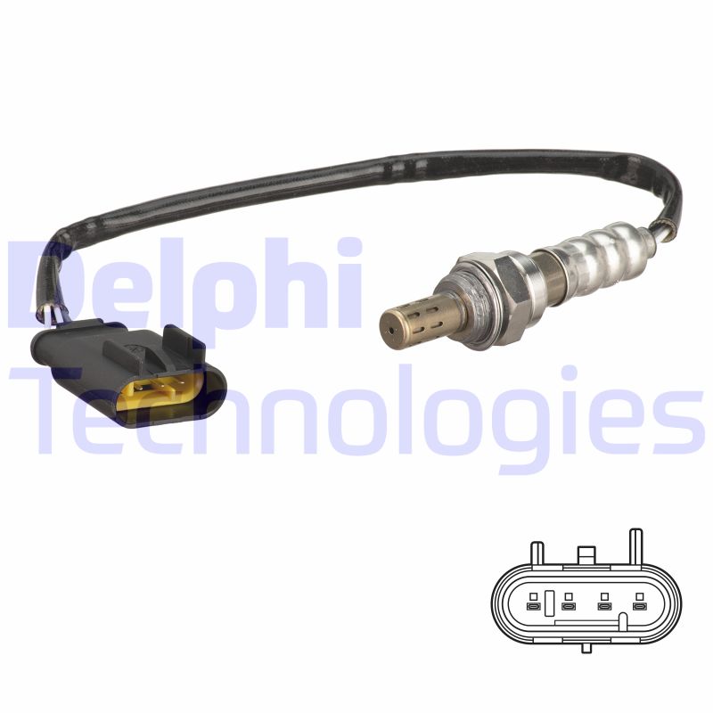 Lambda-sonde Delphi Diesel ES21240-12B1