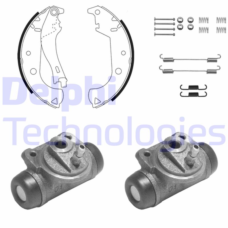 Remschoen set Delphi Diesel KP1117