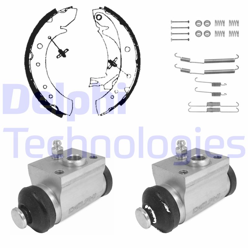 Remschoen set Delphi Diesel KP1130