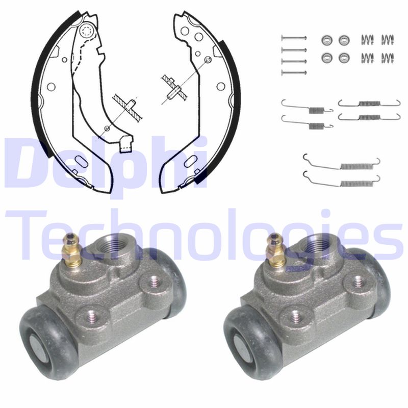 Remschoen set Delphi Diesel KP650