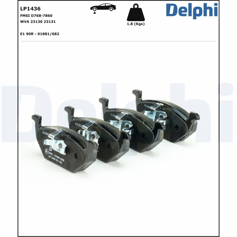 Delphi Diesel Remblokset LP1436