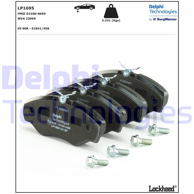 Delphi Diesel Remblokset LP1695