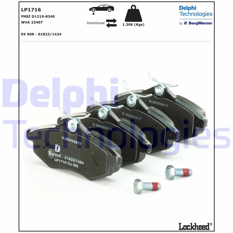 Delphi Diesel Remblokset LP1716