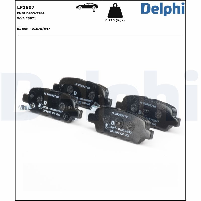 Delphi Diesel Remblokset LP1807