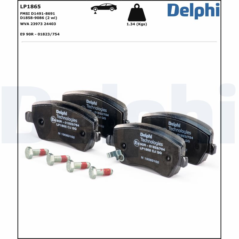 Delphi Diesel Remblokset LP1865