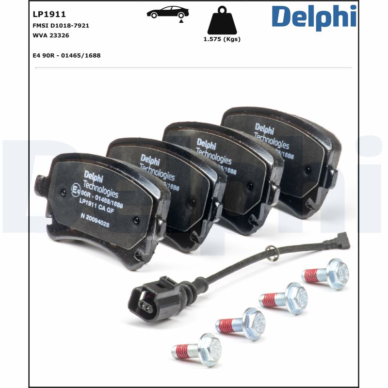 Delphi Diesel Remblokset LP1911
