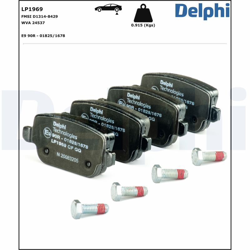 Delphi Diesel Remblokset LP1969