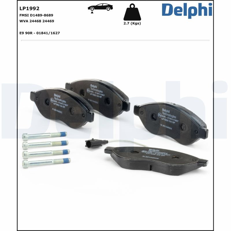 Delphi Diesel Remblokset LP1992
