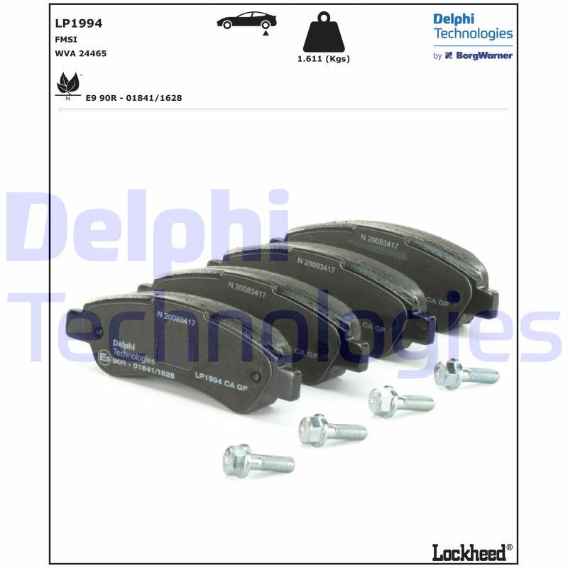 Delphi Diesel Remblokset LP1994