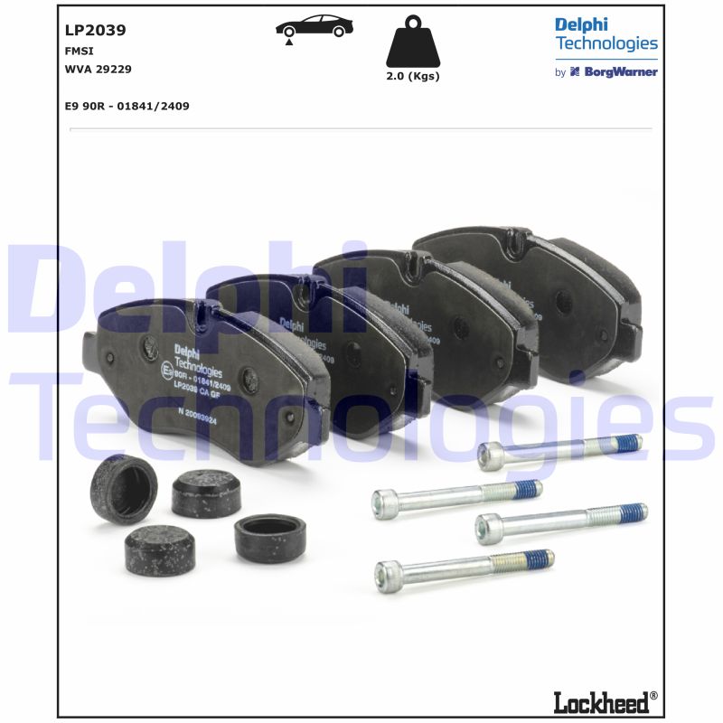 Delphi Diesel Remblokset LP2039