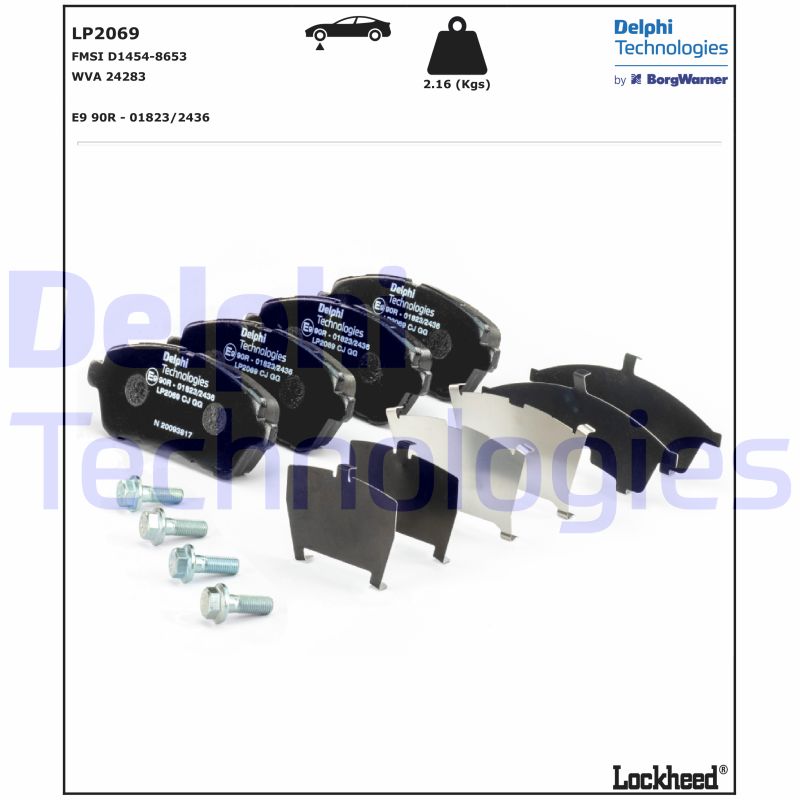 Delphi Diesel Remblokset LP2069