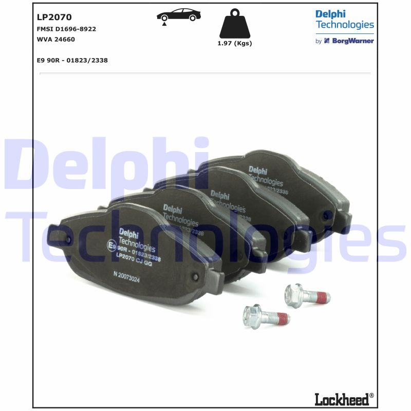 Delphi Diesel Remblokset LP2070