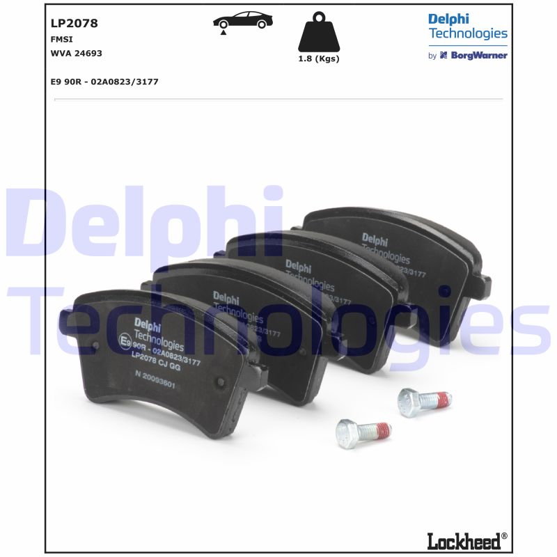 Delphi Diesel Remblokset LP2078